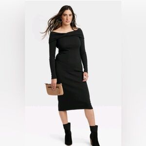 Women's Long Sleeve Midi Bodycon Dress - Universal Thread